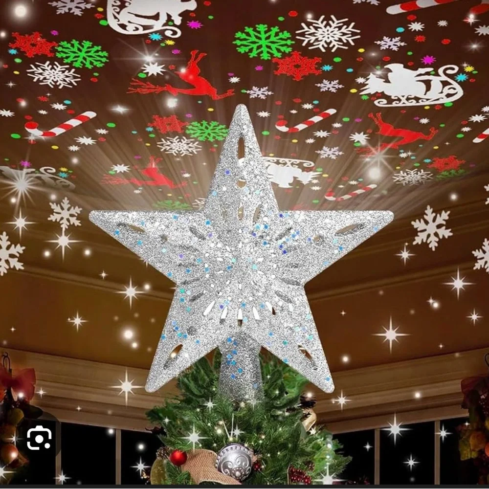 Silver Star Tree Topper - Picture 2 of 4